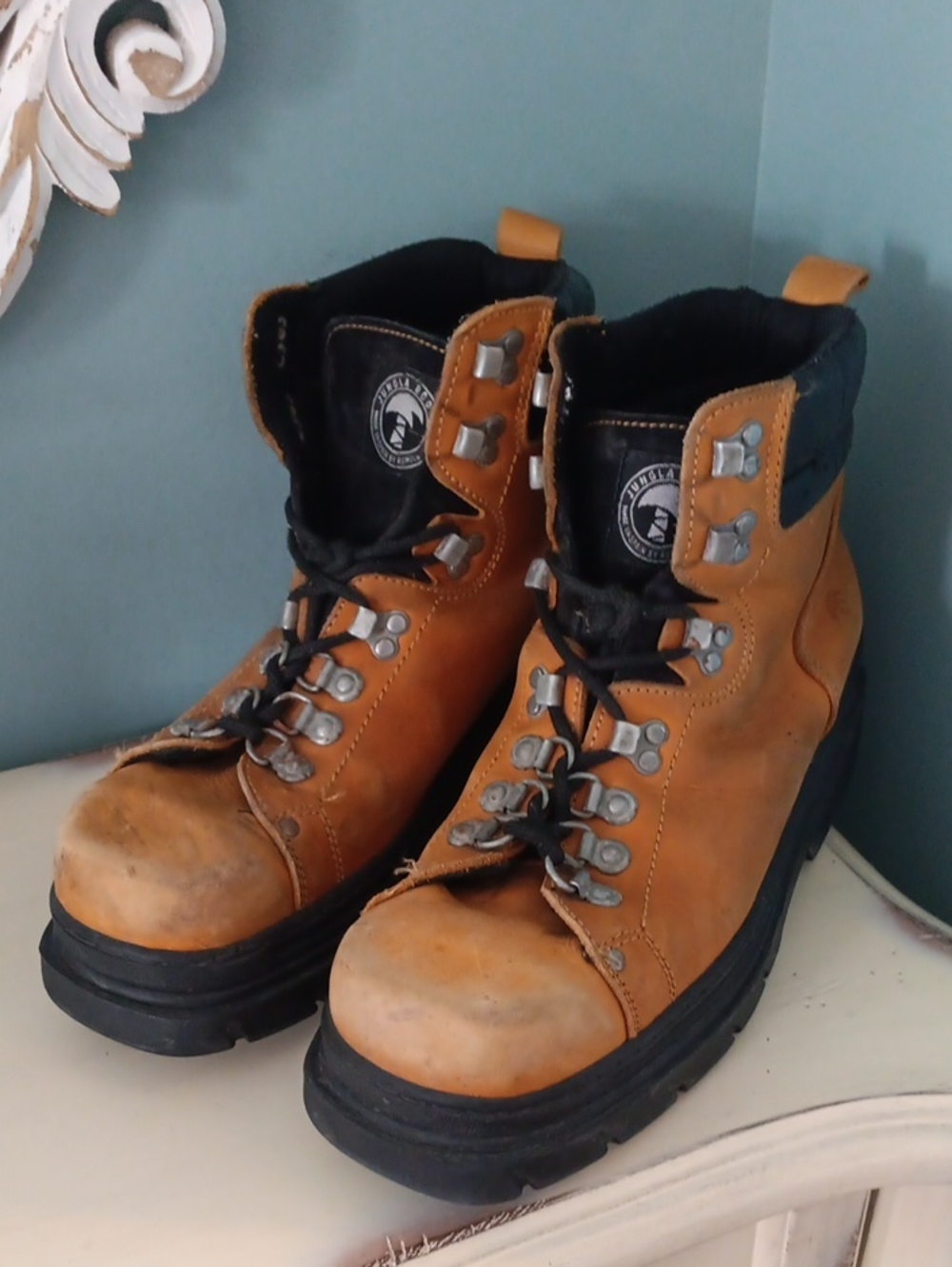 " Jungla Boots 7289 Albero Yellow Leather Boots EU 44 / Women’s 13 Men's 10.5/11